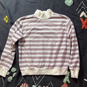 striped pop sugar size m turtle neck